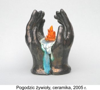 Pogodzić żywioły, ceramika, 2005 r. - Domanowska Aleksandra Ludwika